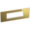Arteor™ - British standard plate square version 6 modules - Reflective Metal - Gold