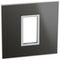French and German standard plate square version 1 module - reflective black