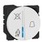 Arteor™ - Hotel bedroom call indicator - lamp + bell push - 2 round modules - White