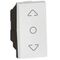 Arteor™ - Curtain switch - centre off - 1 module - White