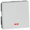 Arteor™ - 2-way switch - with indicator 20 AX 250 V~ - 2 modules - Soft Alu