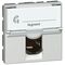 Arteor™ - Telephone socket - RJ12 - 6 contacts - 2 modules - Soft Alu
