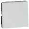 Arteor™ - 1-way push-button - 2 modules - Soft Alu