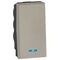 Arteor™ - 2-way push-button - with locator - 1 module - Champagne