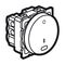 Arteor™ - 1-way double pole switch Arteor™-with indicator- 20 AX 250 V~ -round- 2 mod-magn