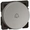 Arteor™ - 2-way push-button - with bell symbol - 2 round modules - Magnesium