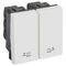 Arteor™ - Switch for bed lights - lighting control - 2 x 1 modules - White