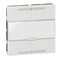 Arteor -scenario controller square key cover - white - 2 modules