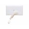 HPM Standard 10A 1 Gang Vertical Ceiling Switch Cord Pull Rectangle White