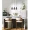 CHAMPAN: Interior Bronze Amber / Smokey Black Glass Ellipse Multiple Bar Base Pendant Lights