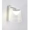 CHESTER: City Series LED Wall White 1 Switch Clear PS Shade Wall Lights