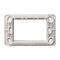 Excel Life - Common plate - Mounting frame Grid for 3x 25x57mm or 1x 25x57mm + 1x 50x27mm inserts white