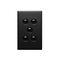 Excel Life 16A 2 Way Single Pole Double Throw Vertical Rocker Switch 5 Gang Matt Black