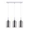 ESPEJO3: Interior Iron & Chrome Oblong Glass with Dotted Effect Pendant Lights