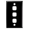 HPM Standard 3 Gang Rectangle Switch Cover Plate Black