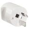 HPM 15A 3 Pin Finger Grip Rigid Impact Resisant Plug Top White