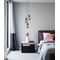 JEREZ: Bronze Amber/ Smokey Black Ellipse Glass Flat Top Pendant Lights