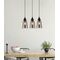 JEREZ: Bronze Amber/ Smokey Black Ellipse Glass Flat Top Pendant Lights