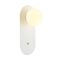 OVALIS: Interior Round Opal Diffuser Oblong Base with Switch Wall Lights