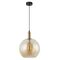 PATERA: Interior Glass with Extended Bronze Highlight Pendant Lights