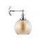 PESINI: Interior Swing Arm Glass with Antique Brass/ Chrome Highlight Wall Lights