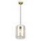TONO: Mesh Internal & Clear Glass Oblong Pendant Lights