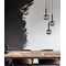 TRATTINO: Interior Bronze Amber / Smokey Black Spherical Glass Multiple Round Base Pendant Lights