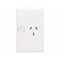 HPM Standard 10A Vertical Single Power Point White