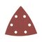 Sandpaper Triangle Dry P120 | 6-Hole Dust Extraction | Hook and Loop Adhesive | by Wurth