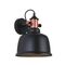 ALTA: Interior Adjustable Bell With Copper Highlight Wall Lights
