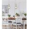 BONITO: Rustic Small Taupe / Winter Moss Wood Tear Drop Pendant Light