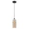 CASA: Retro White With Amber Oblong Pendant Light