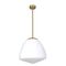 CIOTOLA: Interior Tipped Large Dome Frosted Glass Pendant Lights