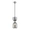 CLESSIDRA: Interior Mirror Finish Smokey Black / Opal Glass Ellipse Pendant Lights