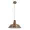 DIVO: Industrial Antique Brass Dome Pendant Light