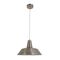 DIVO: Industrial Retro Dome Satin Chrome Pendant Light