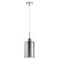ESPEJO1: Interior Iron & Chrome Oblong Glass with Line Effect Pendant Lights