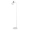 FLOTAR: Interior Cylinder Iron Shade with Antique Brass Highlight Floor Lamps
