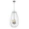 GAMBA: Industrial White Rustic Narrow Angular Cage Pendant Light