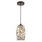 GLAZE: Stone Mosaic Hand Blown Glass Pendant Lights