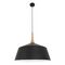 NORDIC: Modern Scandinavian Large Dome Shape Steel & Wood Pendant Lights