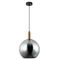 PATERA: Interior Glass with Extended Bronze Highlight Pendant Lights