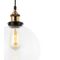 PESINI: Interior Wine Glass with Antique Brass/ Chrome Highlight Pendant Lights