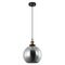 PESINI: Interior Wine Glass with Antique Brass/ Chrome Highlight Pendant Lights
