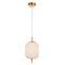 PINO: Interior Opal Matte / Smokey Black Mirror Finish Jar Pendant Lights
