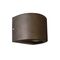 STE: Exterior 12V Bronze Curved Surface Mounted Step / Wall Lights IP65
