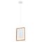 SWING: Oblong Wood Frame Pendant Lights