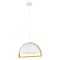 SWING: Dome With Wood Frame Pendant Lights