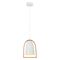 SWING: Ellipse with Wood Frame Pendant Lights