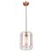 TONO: Mesh Internal & Clear Glass Oblong Pendant Lights